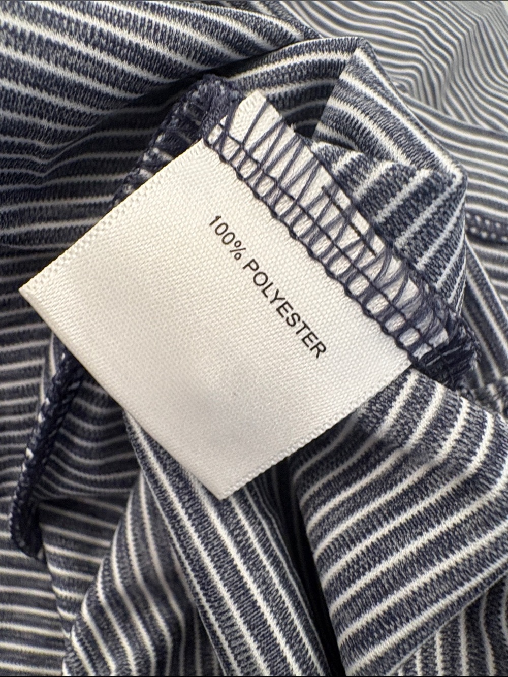 Peter Millar Featherweight Navy and White Fine-Striped Polo - Picture 11 of 11
